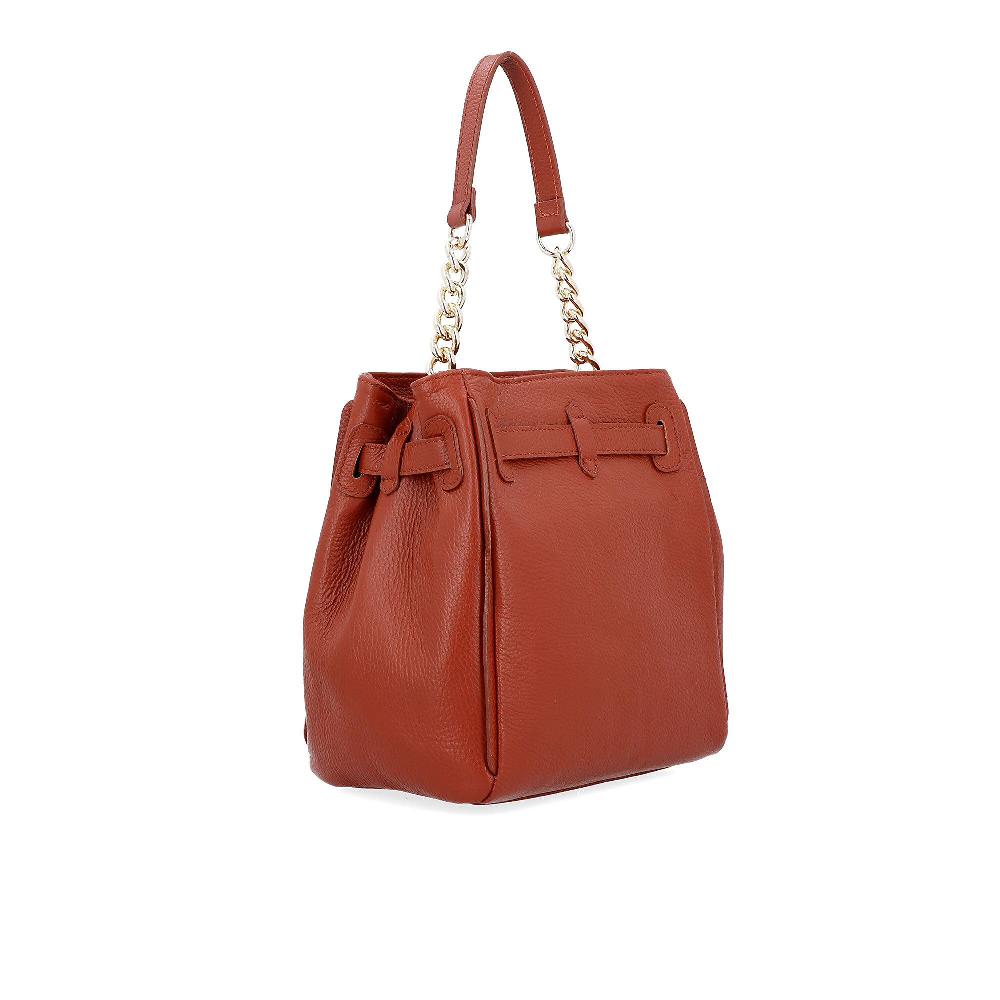 QVC Le Corone Bags Borsa Asia In Pelle Dollaro Design A Secchiello