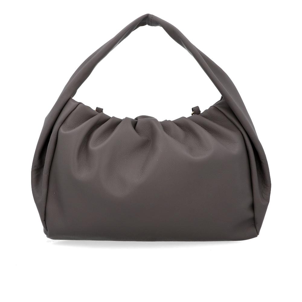 QVC Le Corone Bags Borsa Plissé In Pelle Sauvage Con Manico Singolo