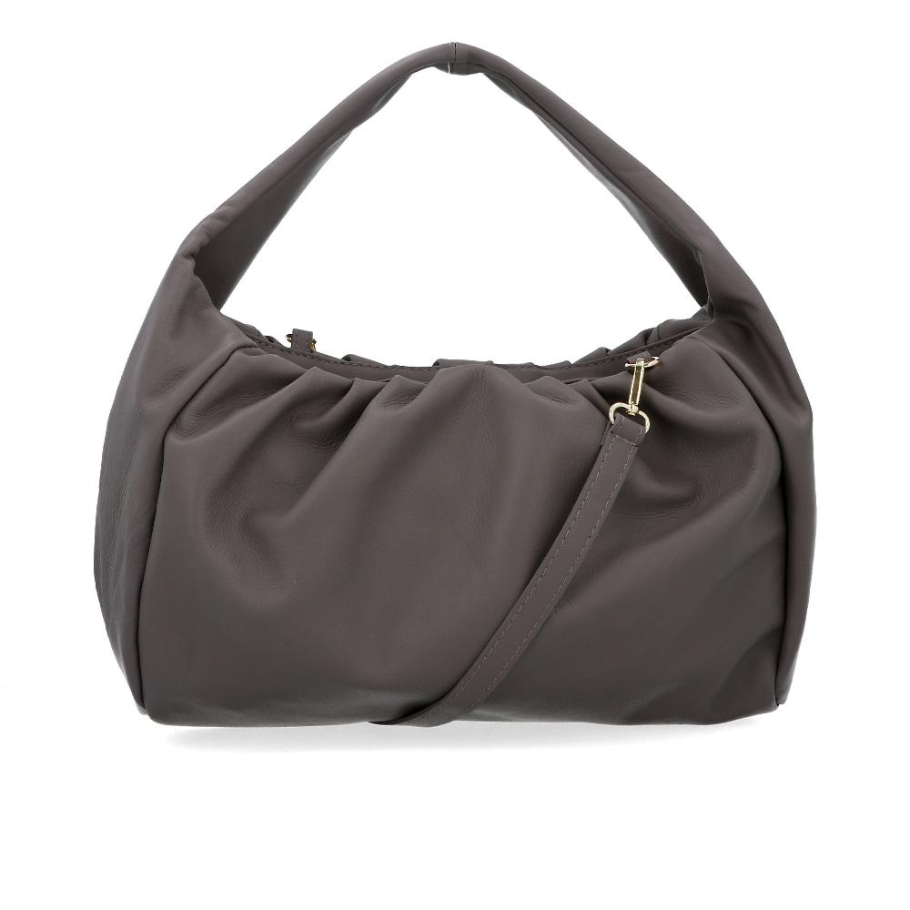 QVC Le Corone Bags Borsa Plissé In Pelle Sauvage Con Manico Singolo