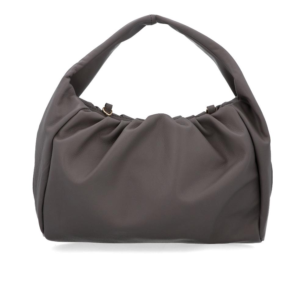 QVC Le Corone Bags Borsa Plissé in pelle sauvage con manico singolo