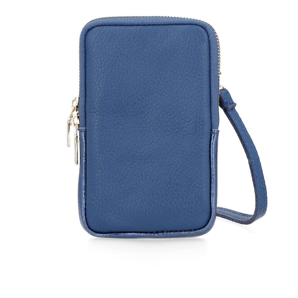 QVC Le Corone Bags Portacellulare in pelle con tracolla