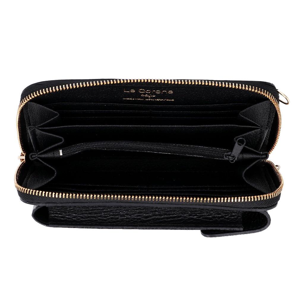QVC Le Corone Bags Portafoglio In Pelle Con Tasca Portacellulare