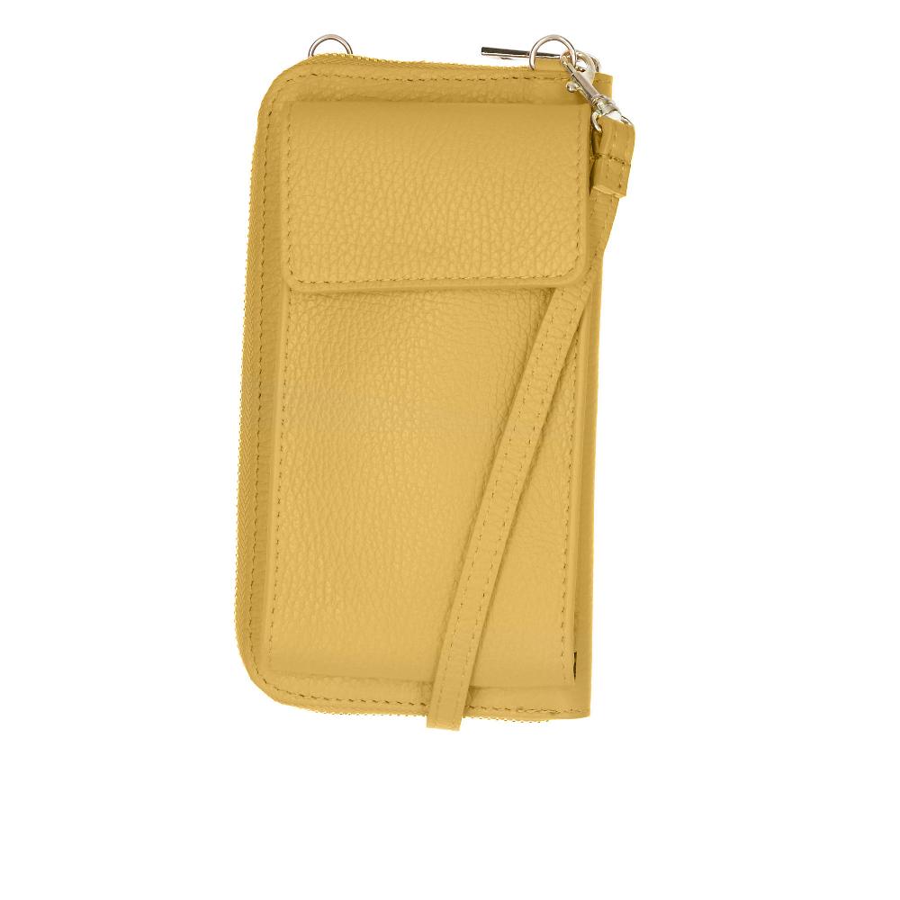 QVC Le Corone Bags Portafoglio in pelle con tasca portacellulare