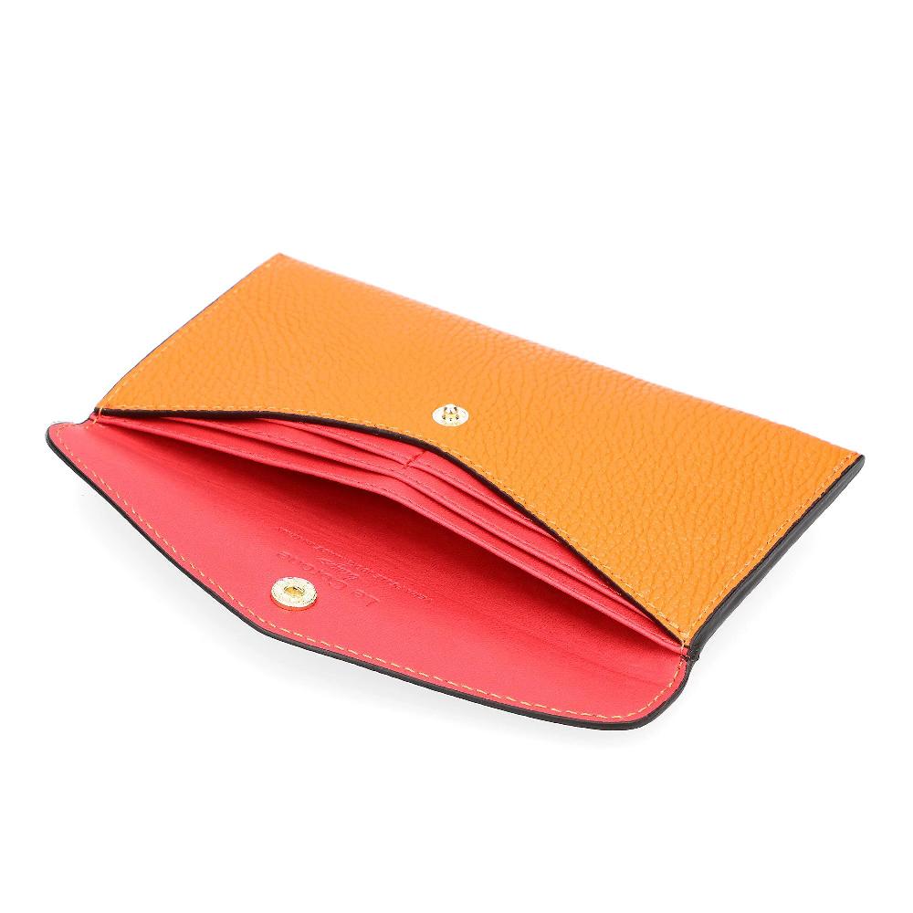 QVC Le Corone Bags Portatessere In Pelle Chiusura Con Patta E Bottone