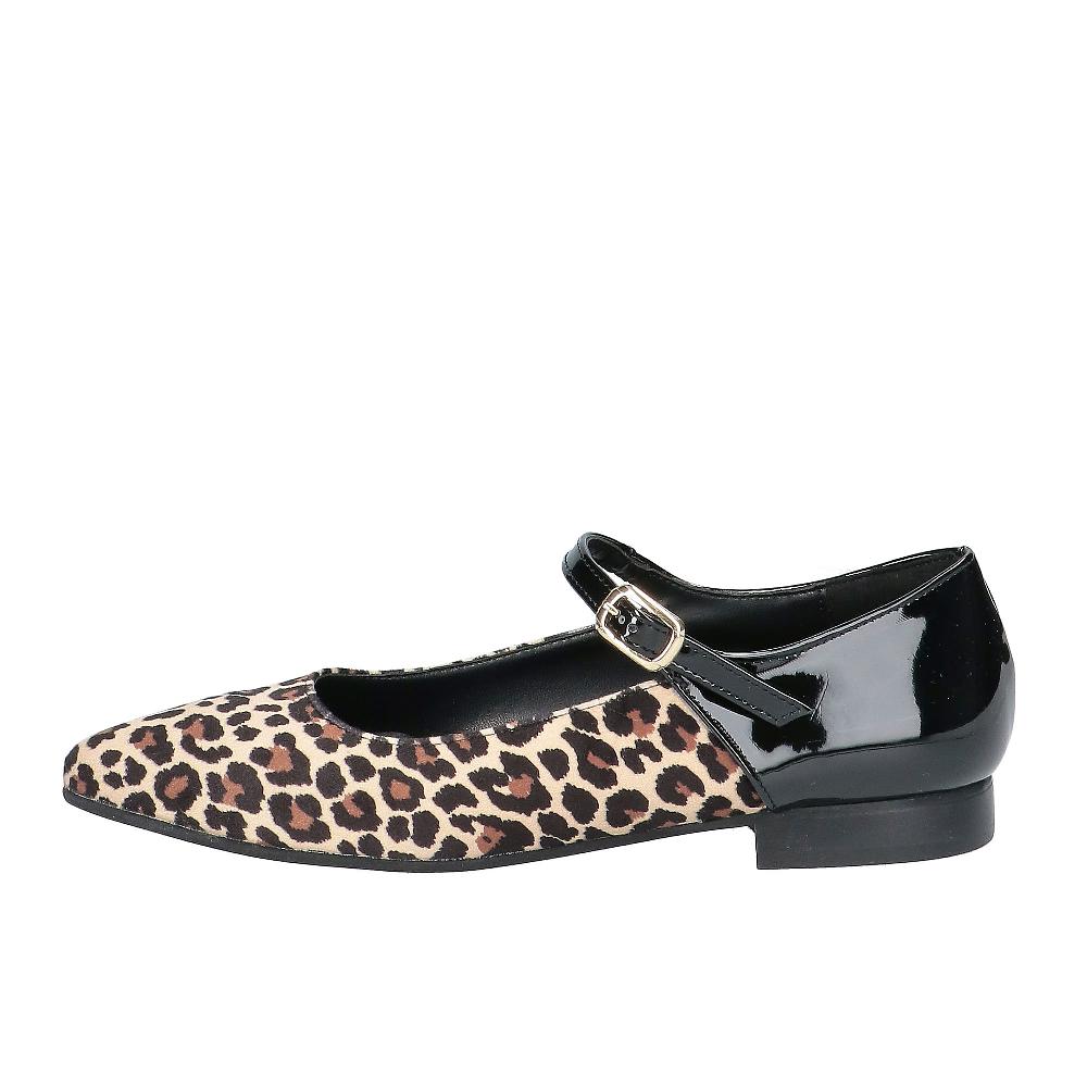 QVC Le Serpentini Ballerine lepoardate con cinturino tacco 2 5cm