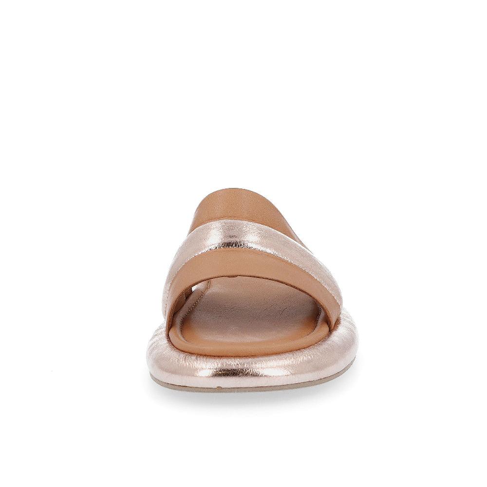QVC Le Serpentini Ciabatte In Pelle Inserti Laminati E Soletta Imbottita