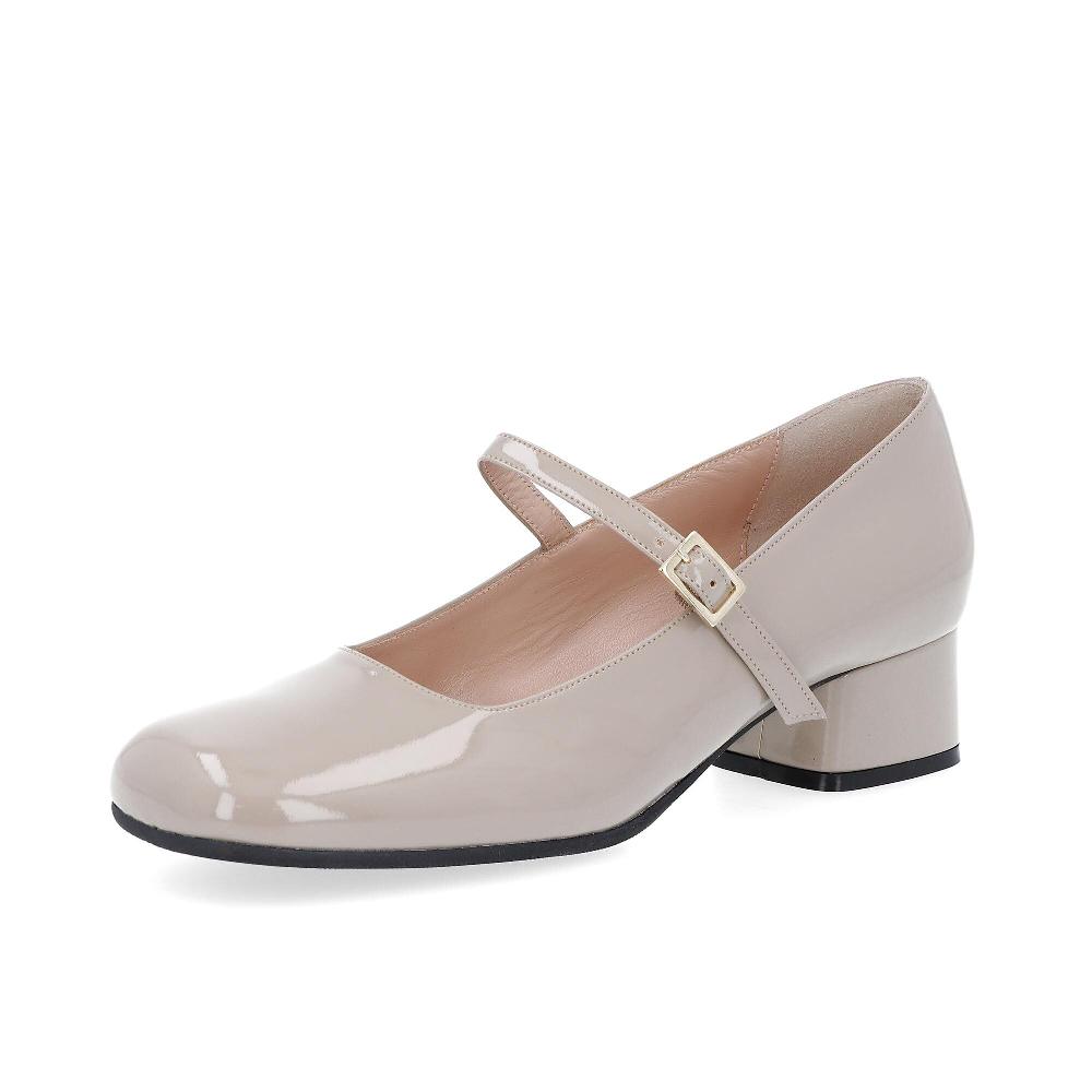 QVC Le Serpentini Mary Jane effetto vernice con tacco 4cm
