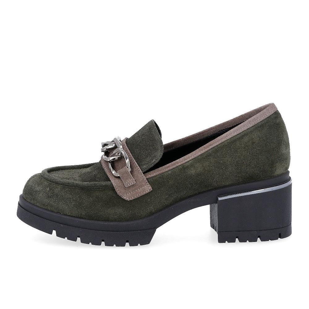 QVC Le Serpentini Mocassini In Pelle Scamosciata Con Tacco 6 Cm