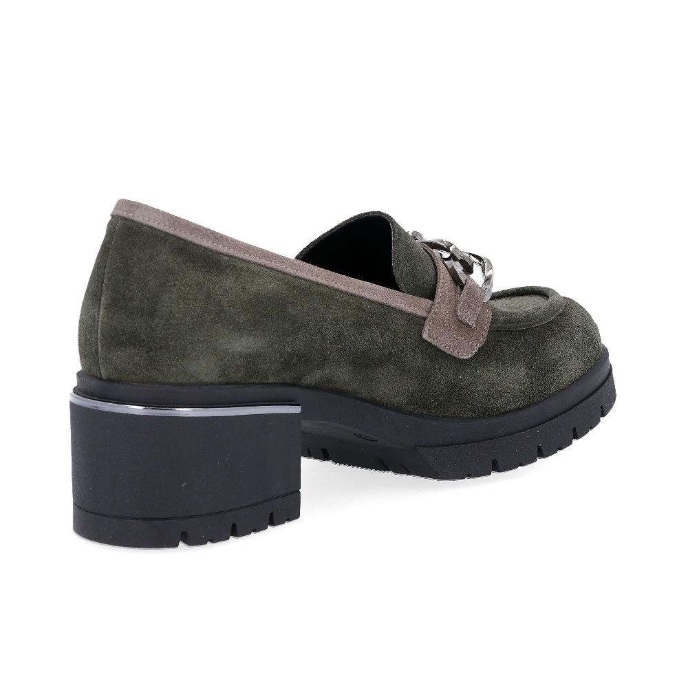 QVC Le Serpentini Mocassini In Pelle Scamosciata Con Tacco 6 Cm