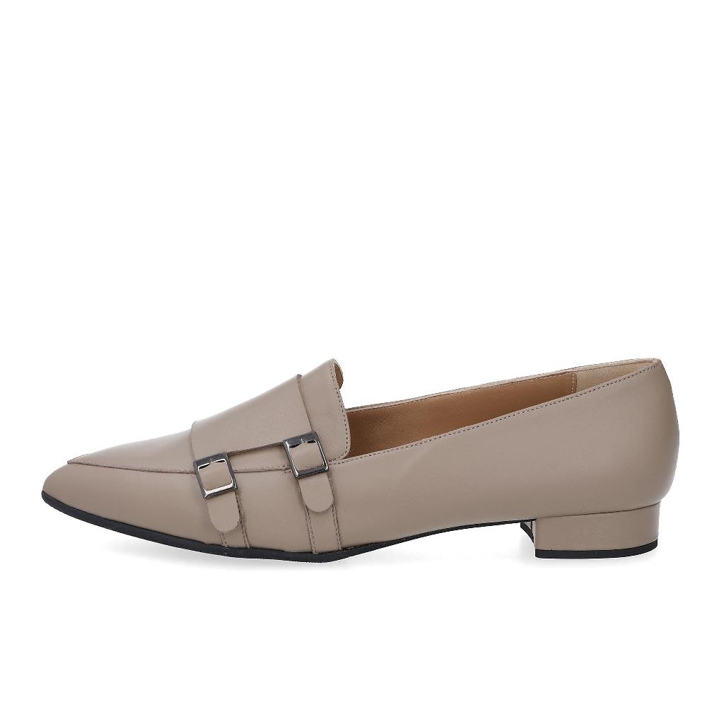 QVC Le Serpentini Mocassini Sfilati In Pelle Con Fibbie E Tacco 2cm