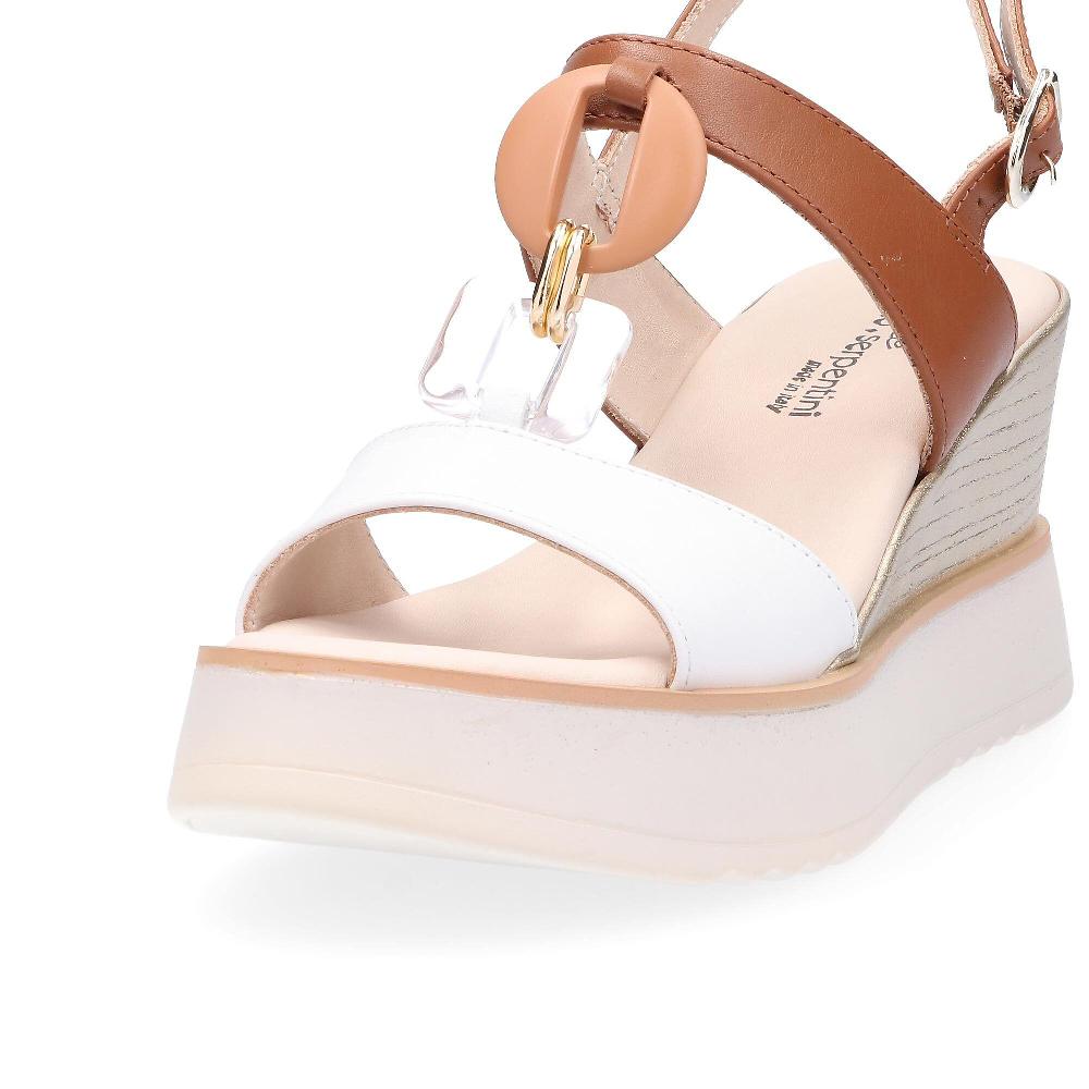 QVC Le Serpentini Sandali In Pelle Con Decorazione A Catena