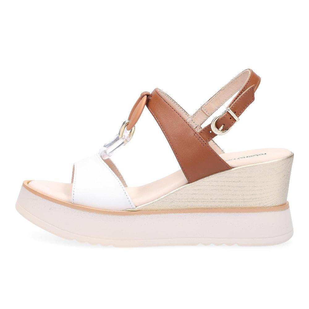 QVC Le Serpentini Sandali In Pelle Con Decorazione A Catena