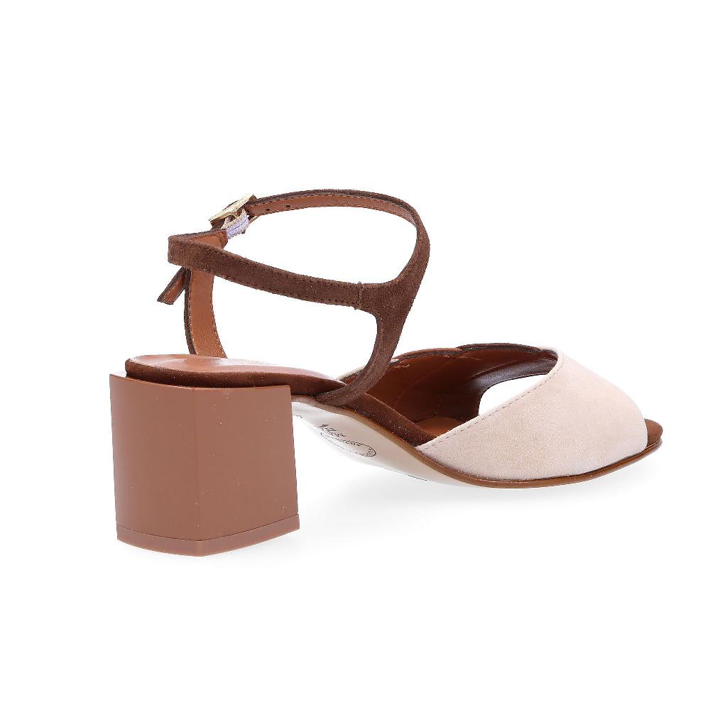 QVC Le Serpentini Sandali In Pelle Scamosciata Con Tacco 5 5 Cm