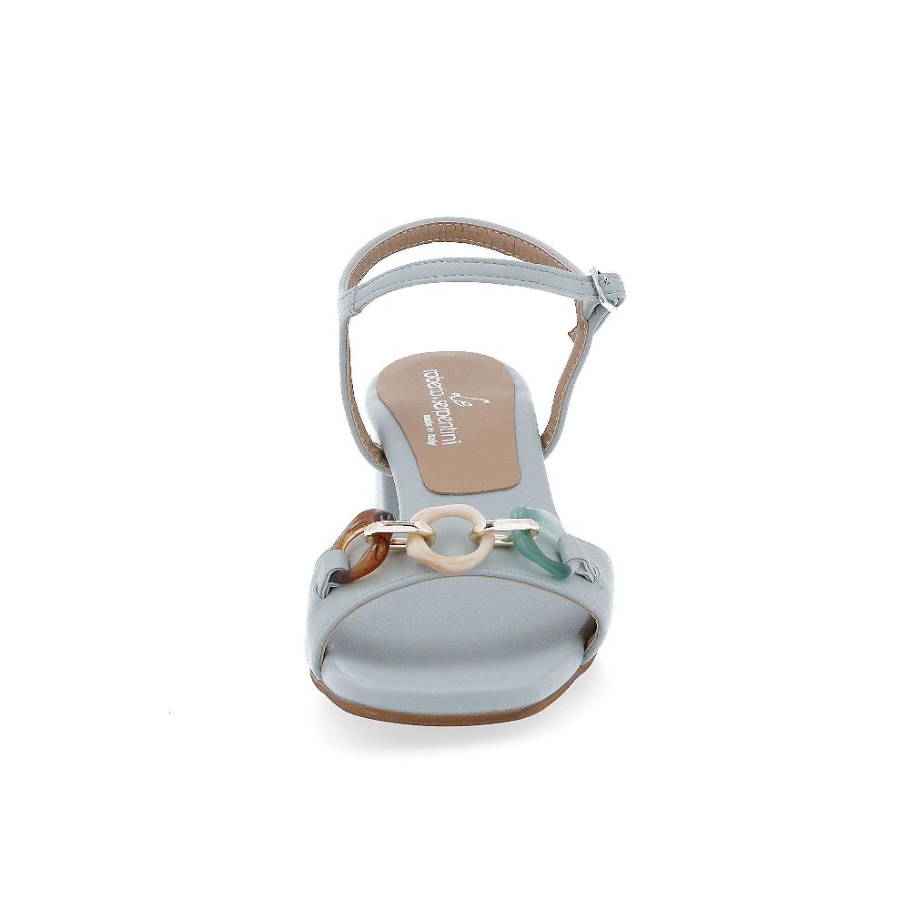 QVC Le Serpentini Sandalo Con Morsetto Cinturino Con Fibbia Tacco 5 5 Cm Made In Italy