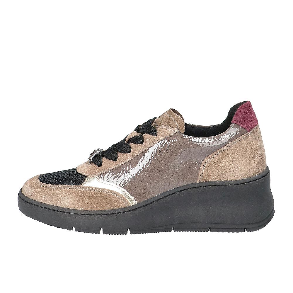 QVC Le Serpentini Scarpe con tomaia in vernice e inserti in pelle scamosciata