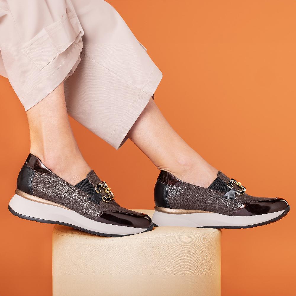 QVC Le Serpentini Slip On Con Tessuto Effetto Glitter E Morsetto