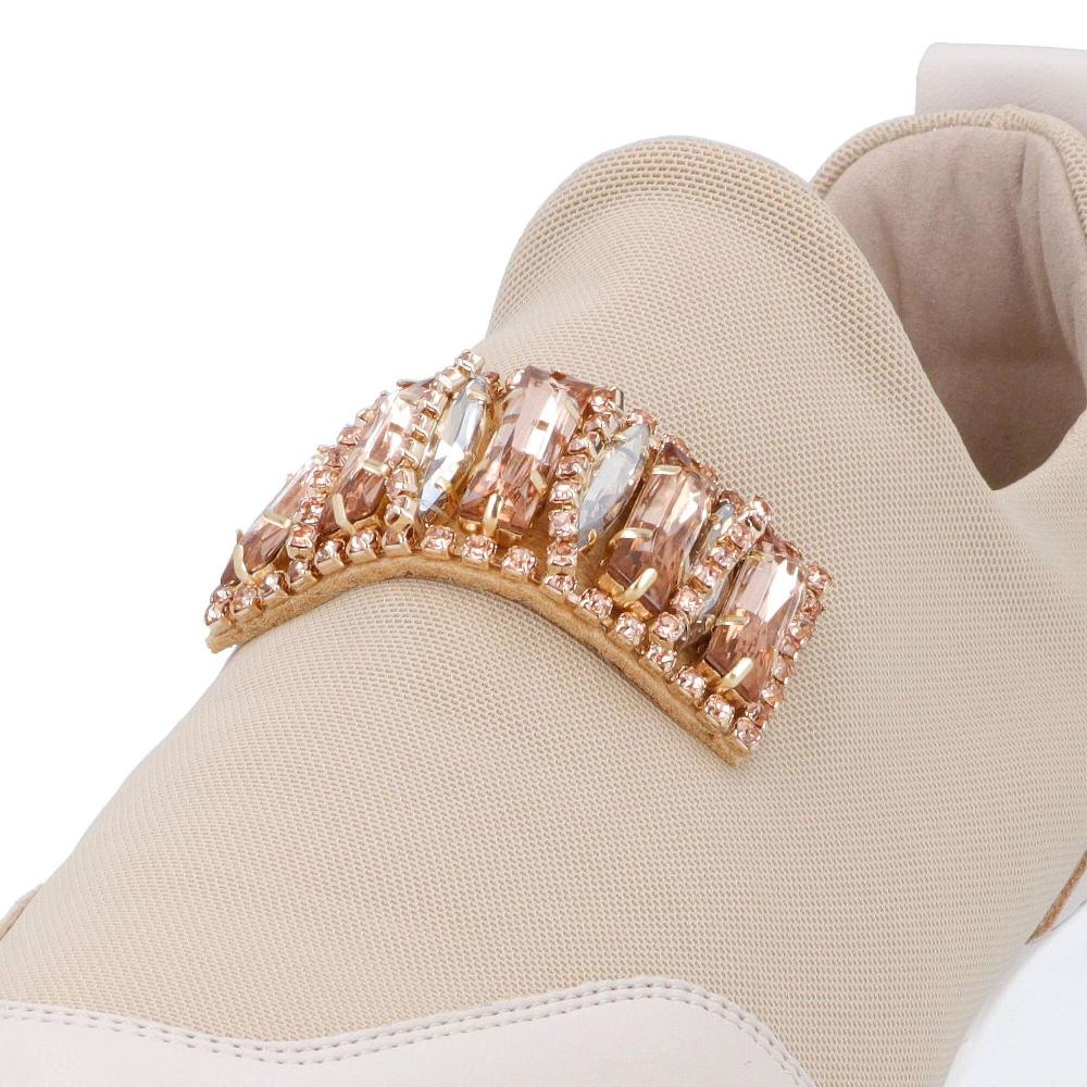 QVC Le Serpentini Slip On In Tessuto Con Decorazione Gioiello