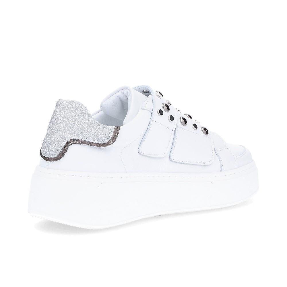QVC Le Serpentini Sneaker In Pelle Con Chiusura In Velcro E Borchie