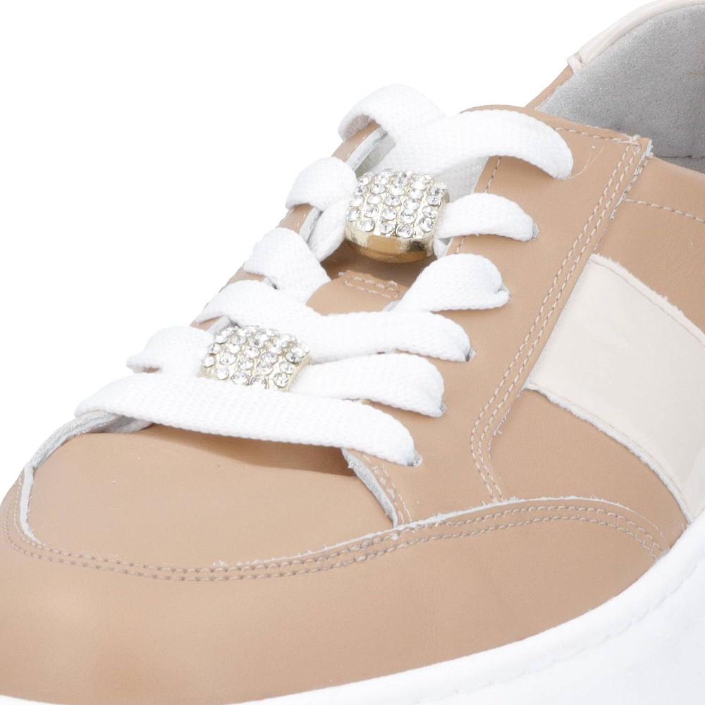 QVC Le Serpentini Sneaker In Pelle Con Dettagli Gioiello Removibili