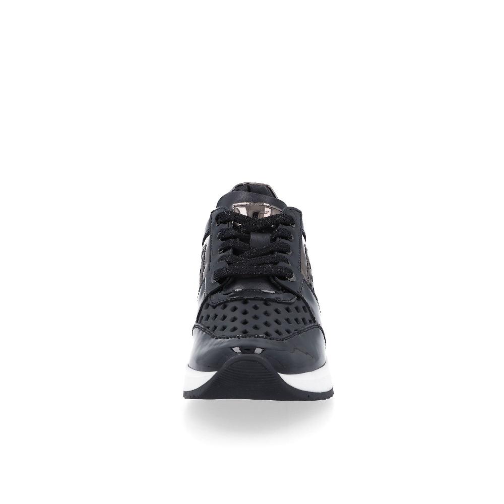 QVC Le Serpentini Sneaker Traforata In Pelle Suola 3 5 Cm