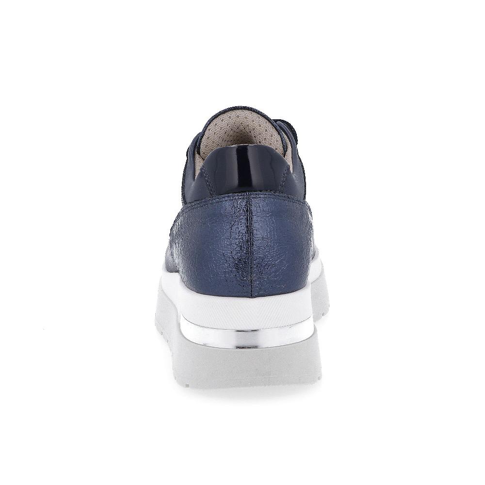 QVC Le Serpentini Sneakers Stringate Con Gioiello Inserto Laminato