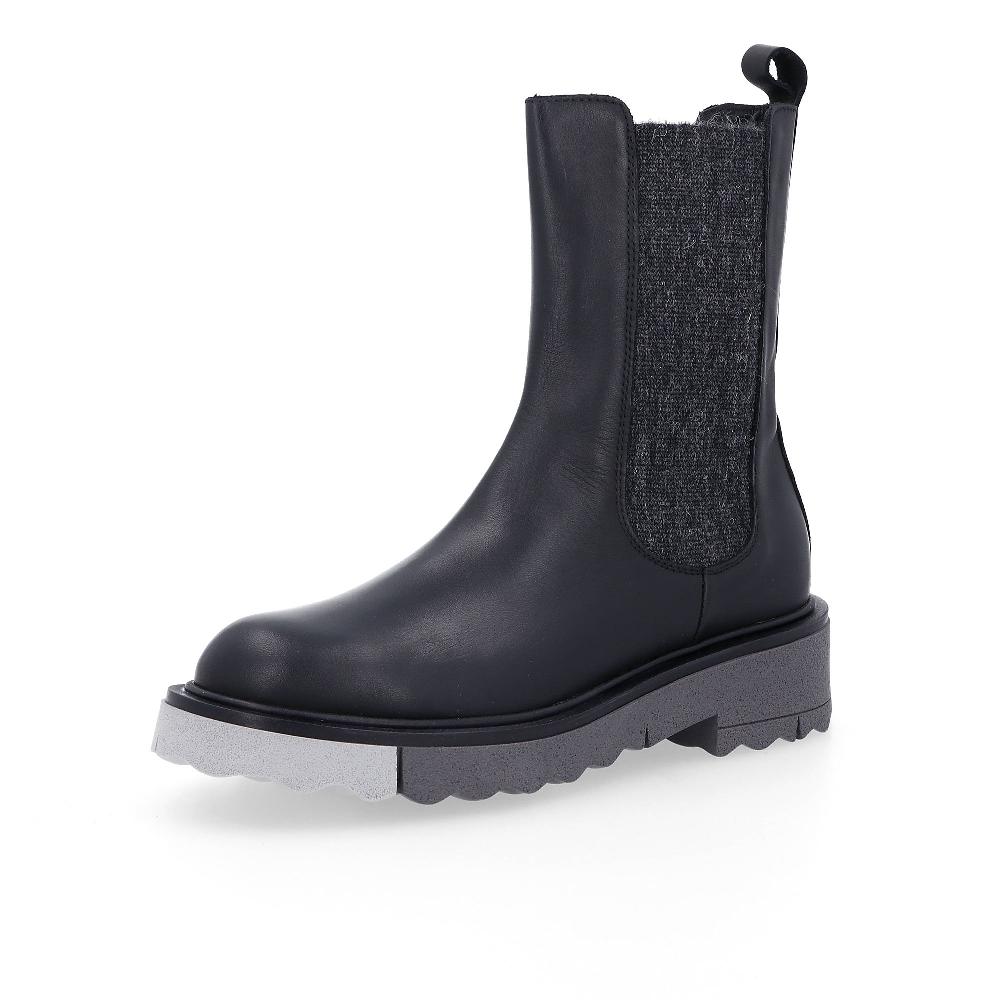 QVC Le Serpentini Stivaletti alti Beatles in pelle con tacco 4 5cm