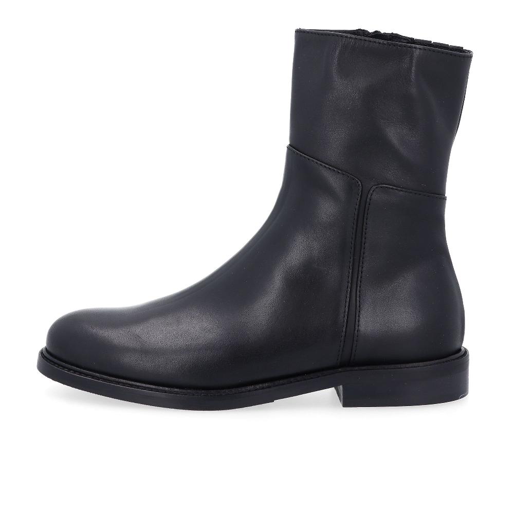 QVC Le Serpentini Stivaletti Biker In Pelle Con Zip Laterale