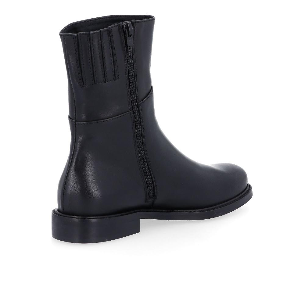 QVC Le Serpentini Stivaletti Biker In Pelle Con Zip Laterale