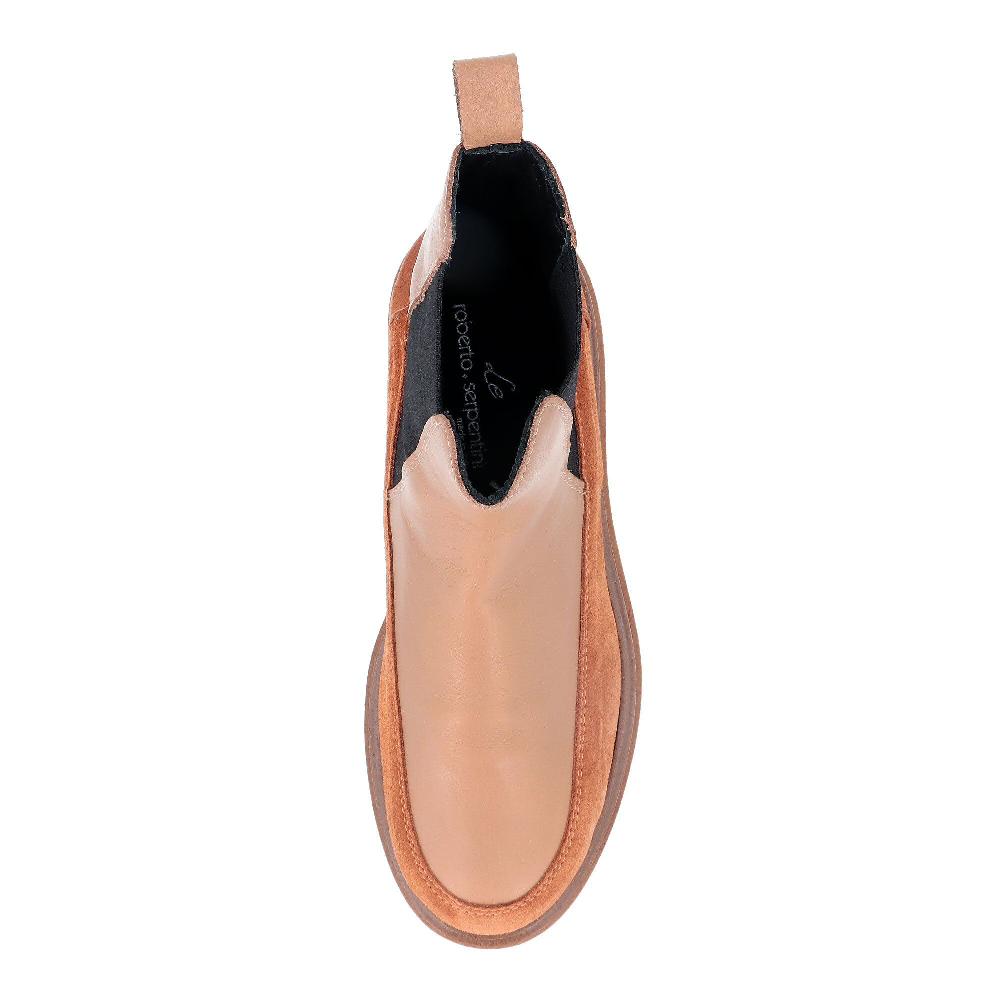 QVC Le Serpentini Stivaletti Chelsea In Pelle Con Elastico Tacco 3 Cm