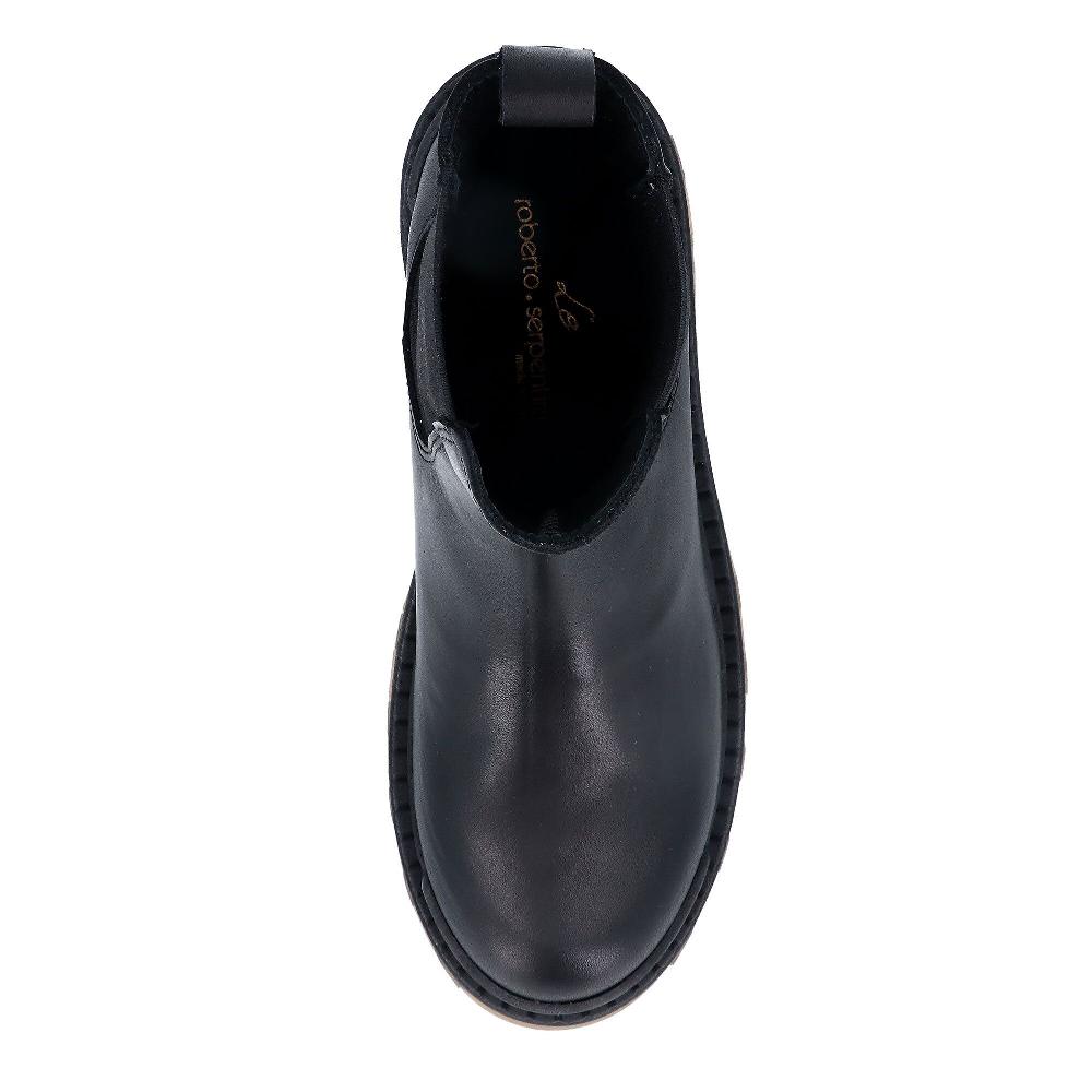 QVC Le Serpentini Stivaletti Chelsea In Pelle Con Elastico Tacco 5 5 Cm