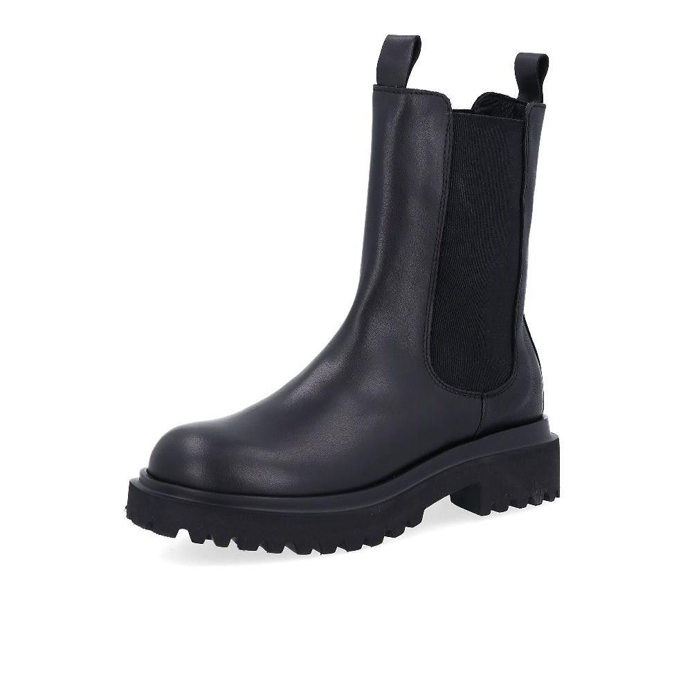 QVC Le Serpentini Stivaletti Chelsea in pelle con tacco 3 5 cm