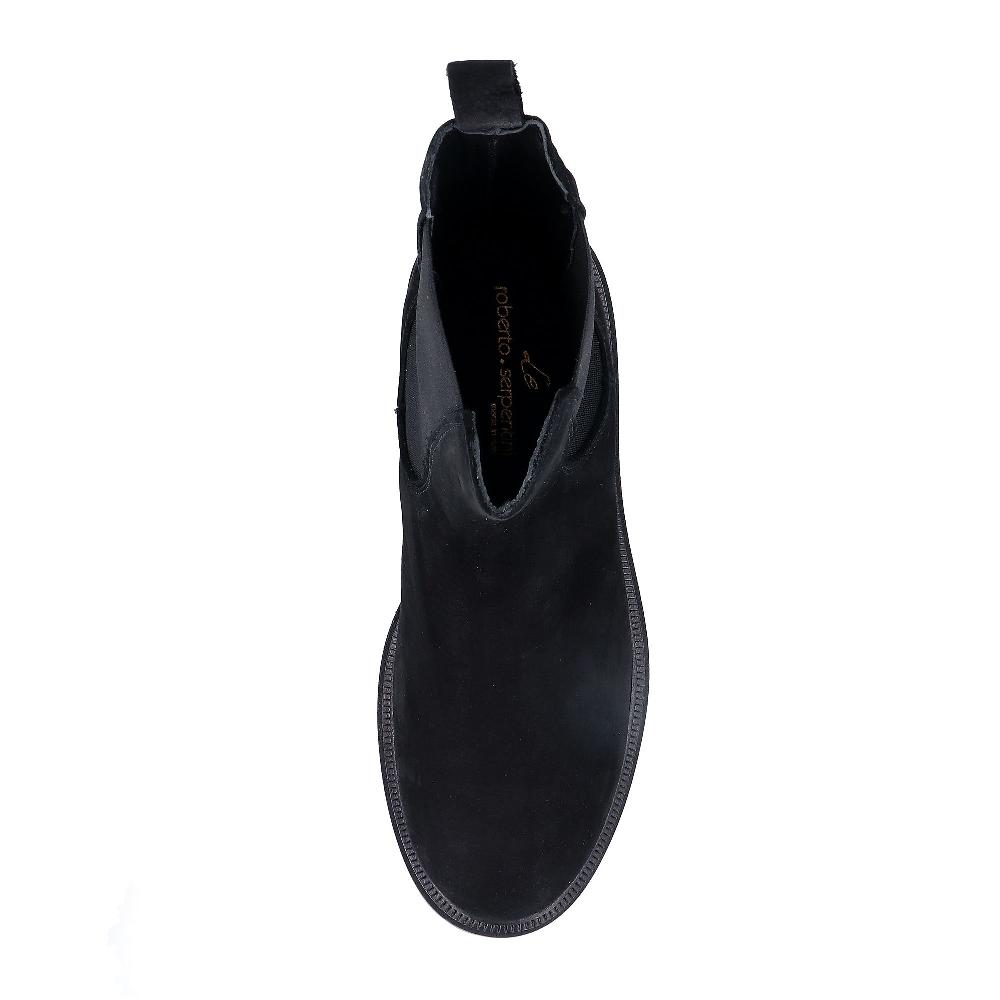 QVC Le Serpentini Stivaletti Chelsea In Pelle Scamosciata