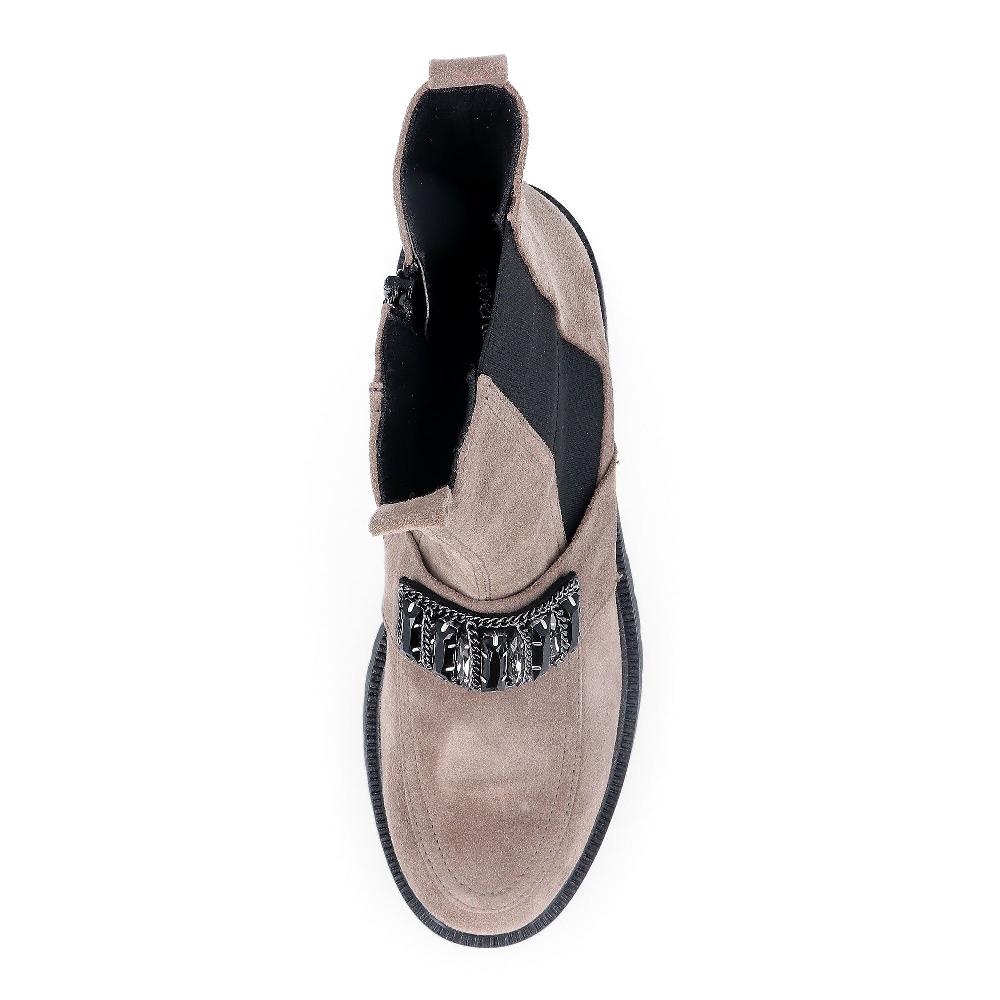 QVC Le Serpentini Stivaletti Chelsea In Pelle Scamosciata