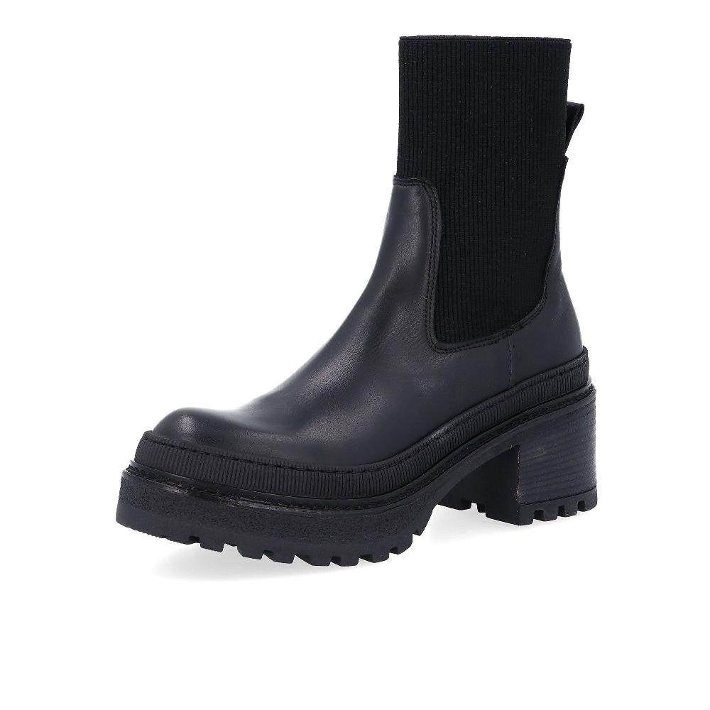 QVC Le Serpentini Stivaletti in pelle con gambale elasticizzato 6 5 cm