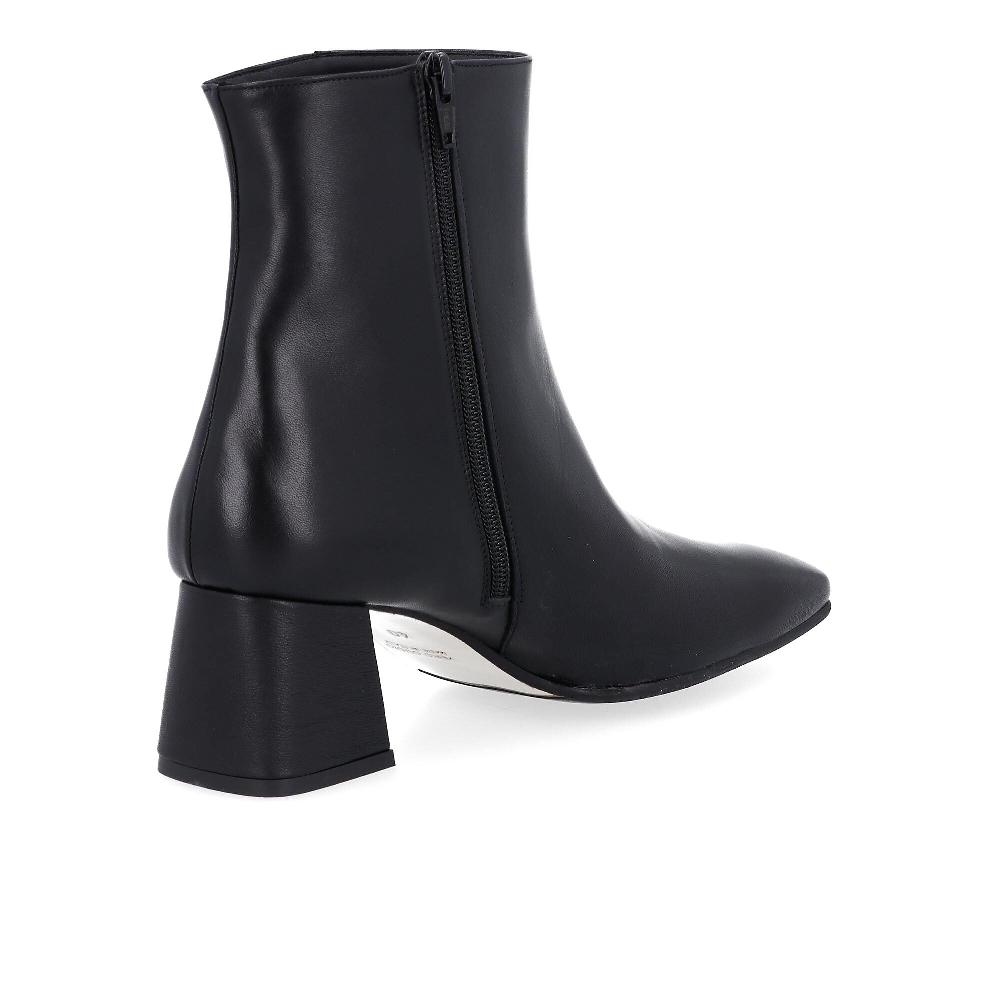 QVC Le Serpentini Stivaletti In Pelle Con Punta Quadrata E Tacco 5 5cm