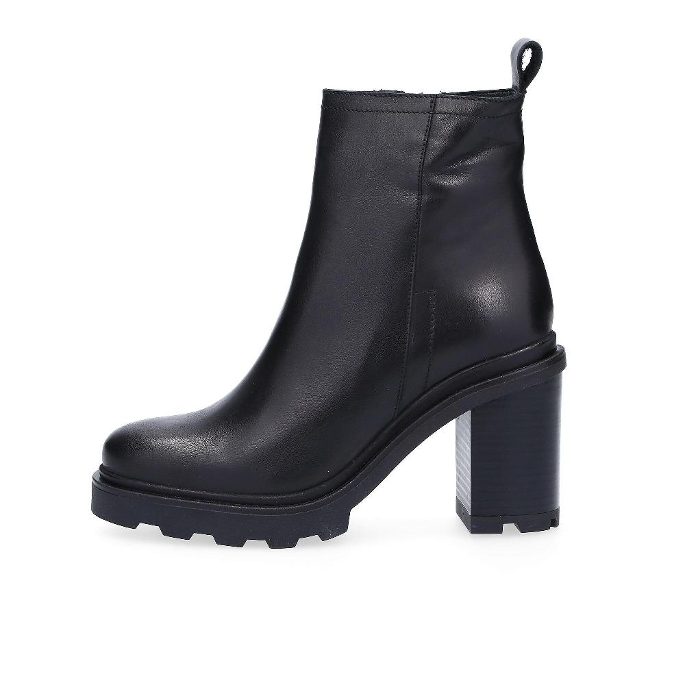 QVC Le Serpentini Stivaletti In Pelle Con Zip Tacco 9cm