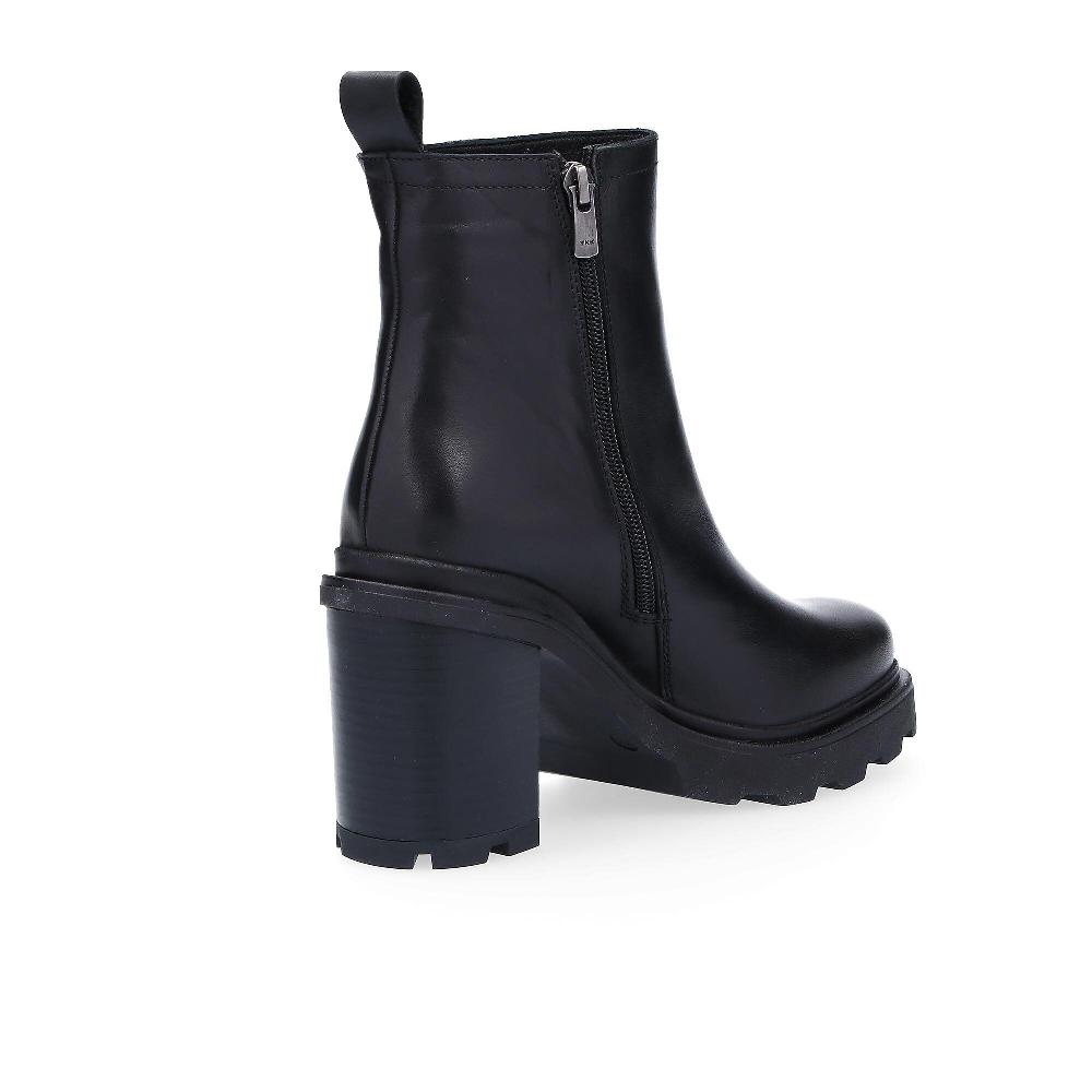 QVC Le Serpentini Stivaletti In Pelle Con Zip Tacco 9cm