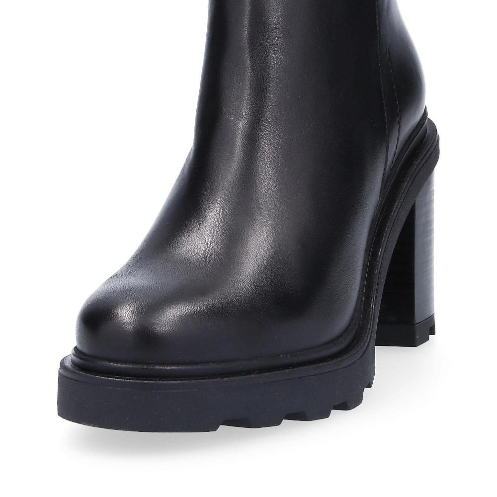 QVC Le Serpentini Stivaletti In Pelle Con Zip Tacco 9cm