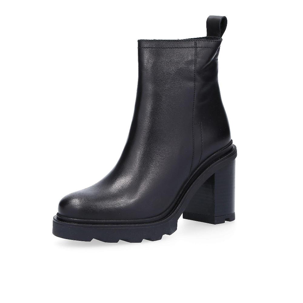 QVC Le Serpentini Stivaletti in pelle con zip tacco 9cm