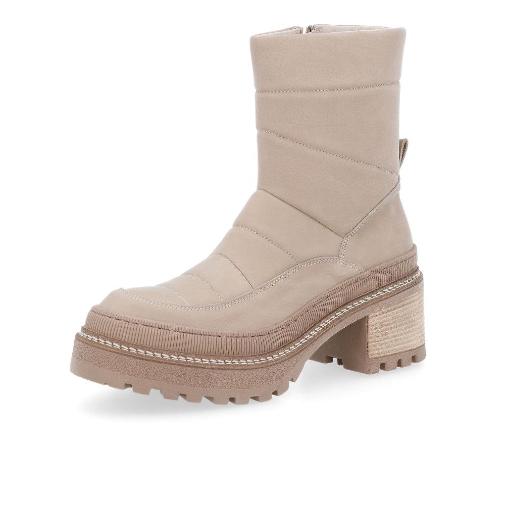 QVC Le Serpentini Stivaletti in pelle imbottita con zip e tacco 6 5 cm