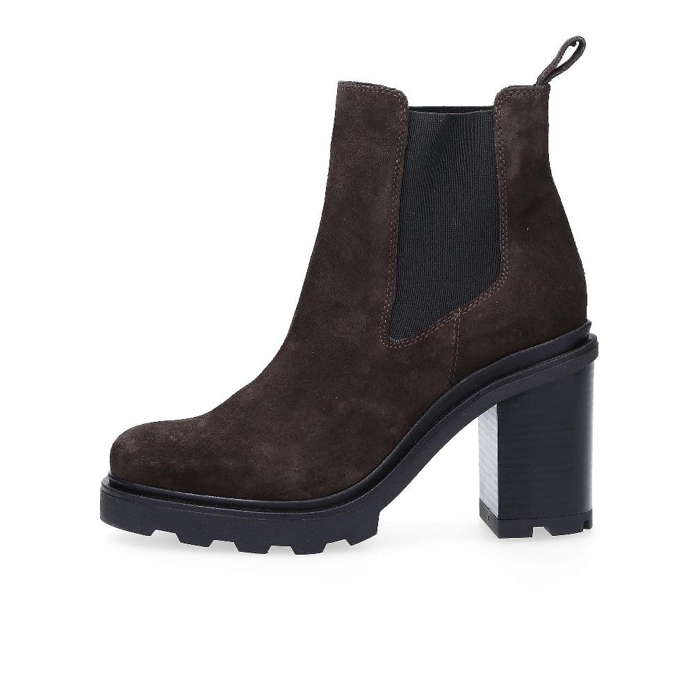 QVC Le Serpentini Stivaletti In Pelle Scamosciata Tacco 9 Cm