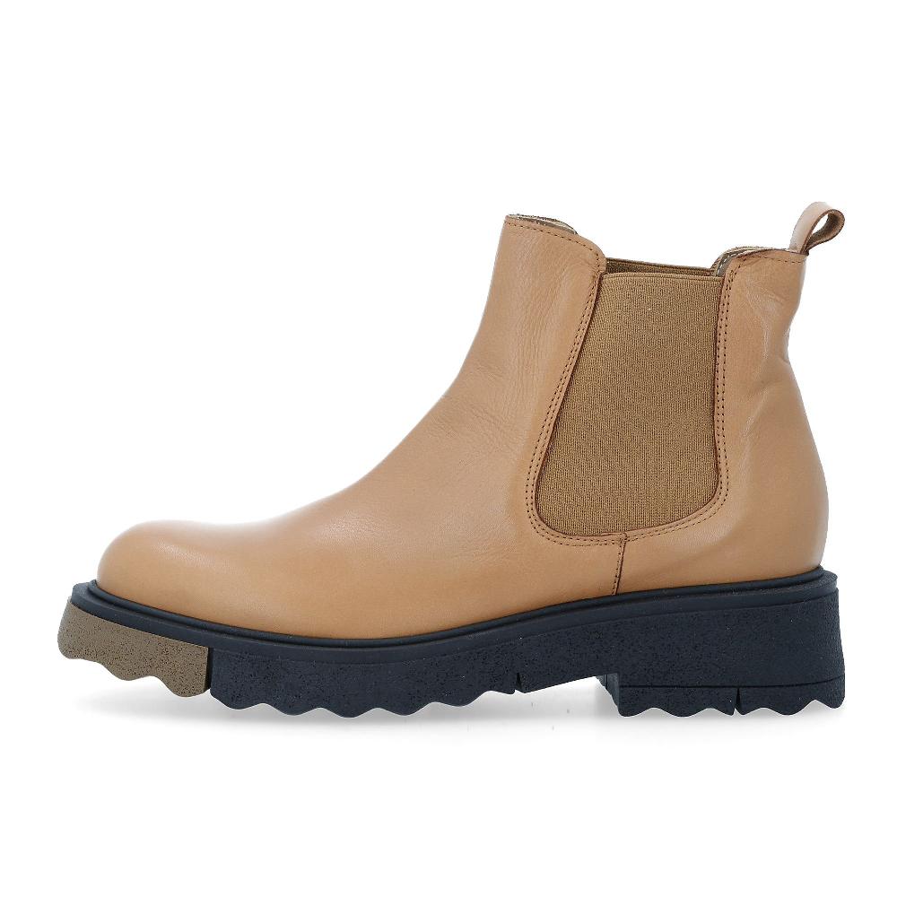 QVC Le Serpentini Stivaletto In Pelle Con Suola Bicolore Tacco 4 5 Cm