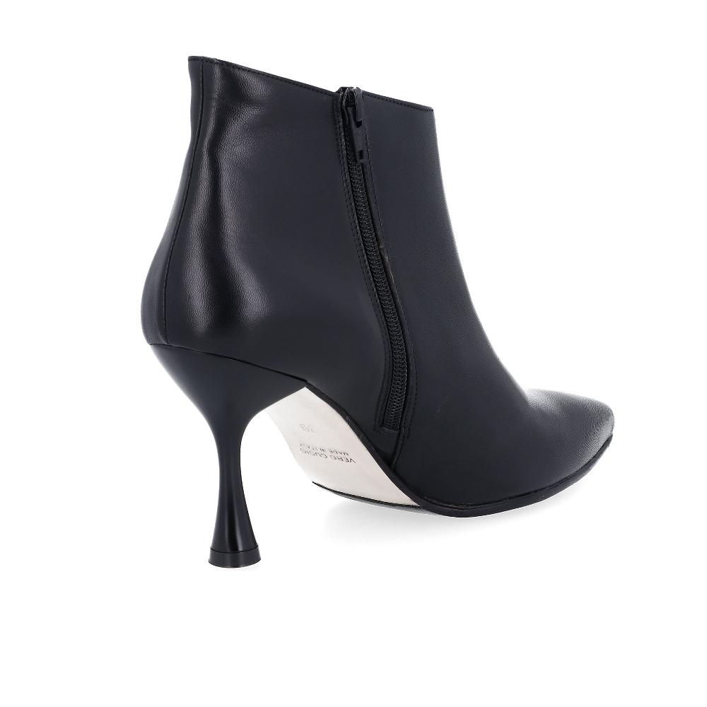 QVC Le Serpentini Tronchetti In Pelle Con Zip E Tacco 8 Cm