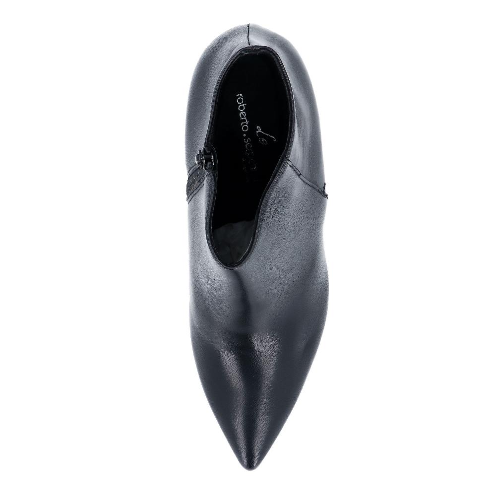 QVC Le Serpentini Tronchetti In Pelle Con Zip E Tacco 8 Cm