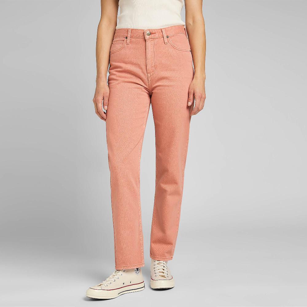 QVC LEE Carol Jeans vita alta Gamba dritta Lunghezza caviglia Zip e bottone