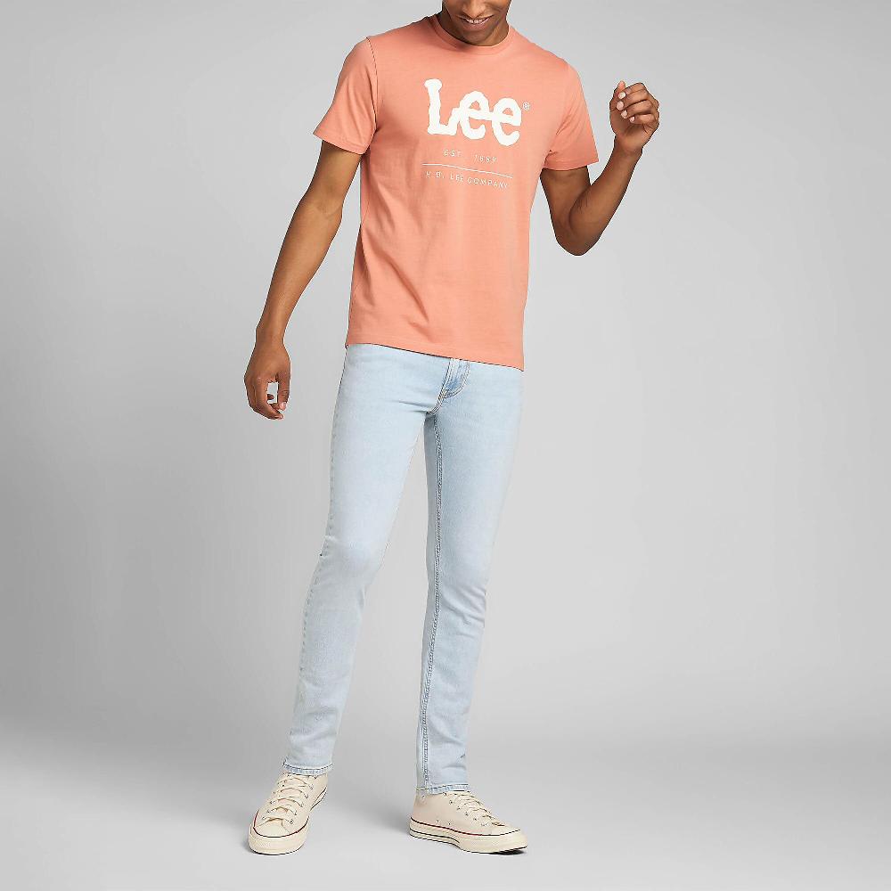 QVC LEE Logo T-shirt In 100% Cotone Stampa Logo Frontale