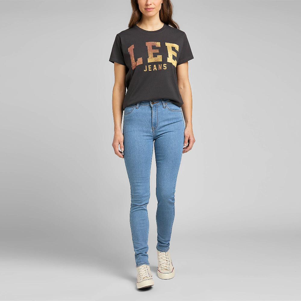 QVC LEE Scarlett High Jeans Skinny Vita Alta Passanti In Vita Zip E Bottone