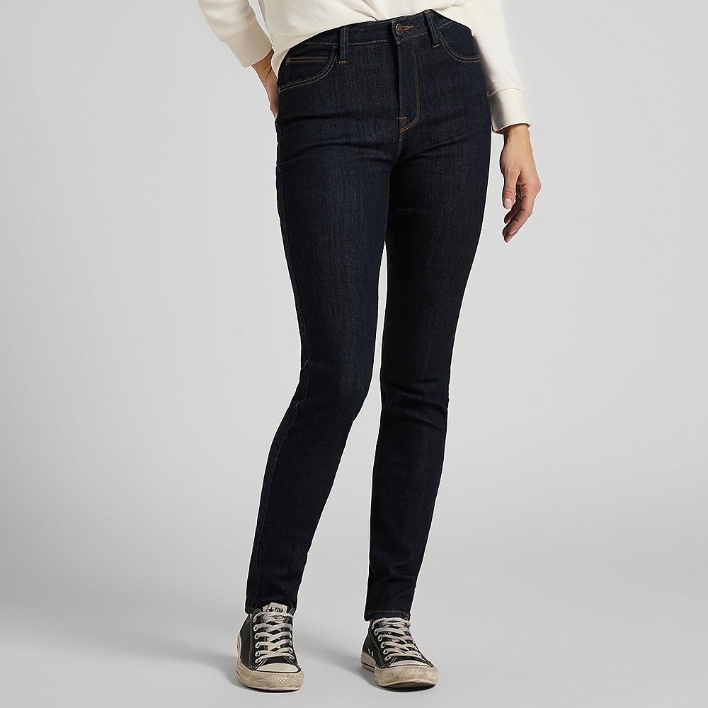 QVC LEE Scarlett high jeans Skinny vita alta Passanti in vita Zip e bottone