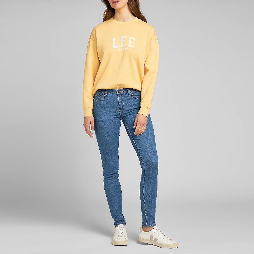 QVC LEE Scarlett Skinny Jeans Passanti In Vita 5 Tasche Zip E Bottone