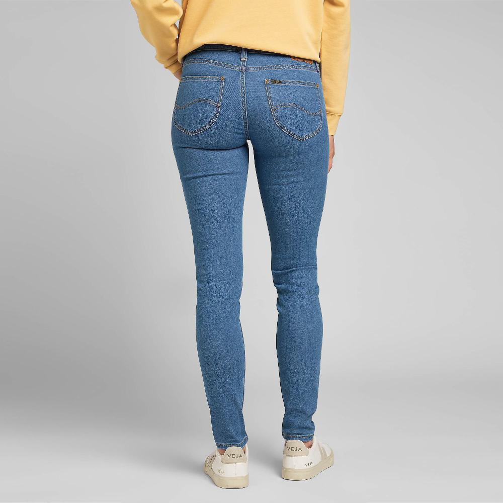 QVC LEE Scarlett Skinny Jeans Passanti In Vita 5 Tasche Zip E Bottone